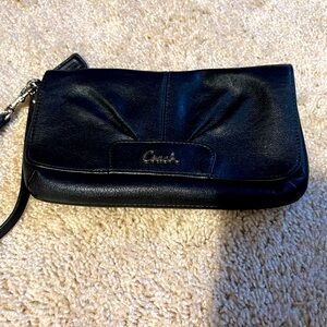 Coach leather wristlet